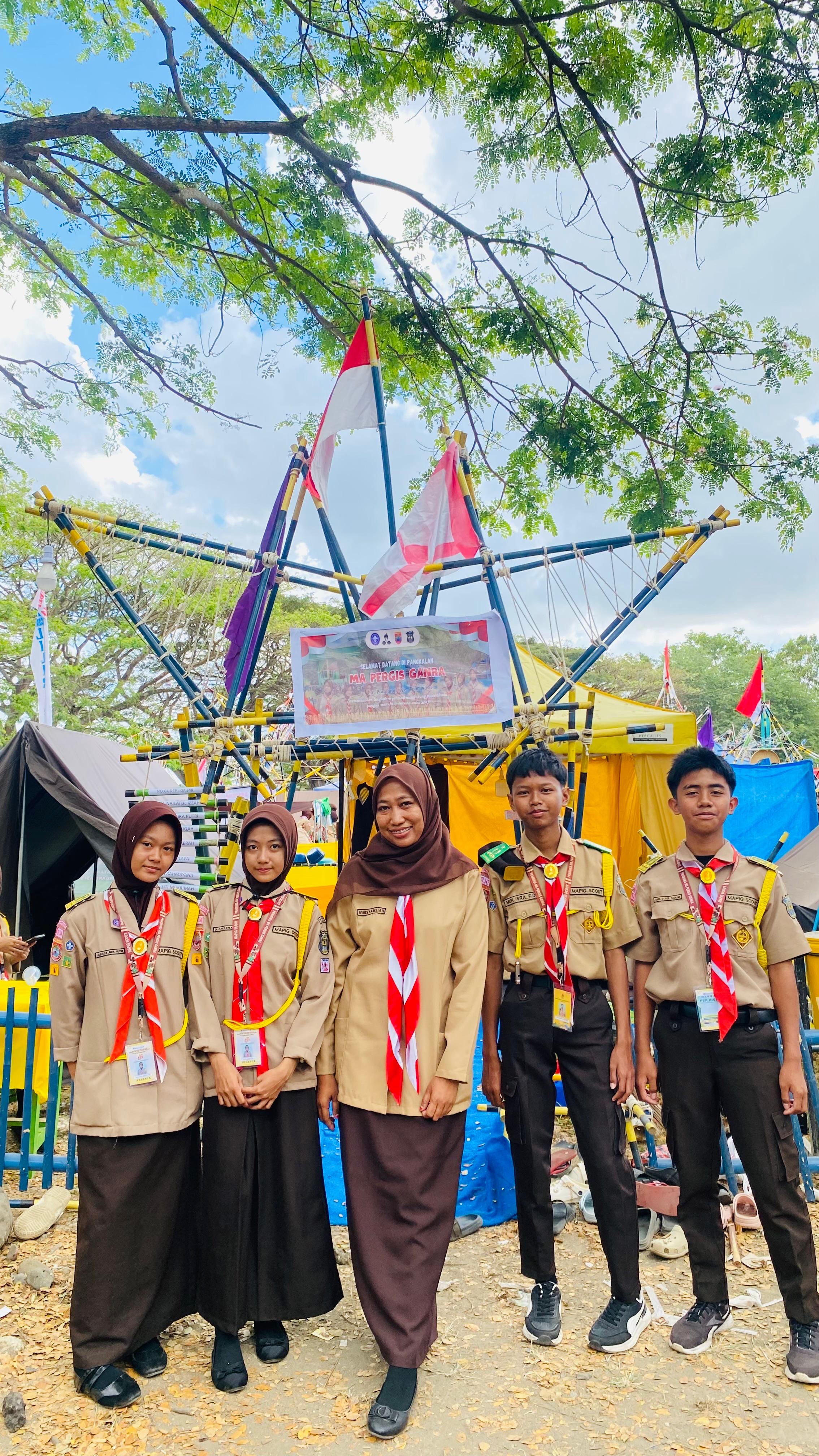 Delegasi MA Pergis Ganra Siap Berlaga pada Berbagai Cabang Lomba Perkemahan Hari Pramuka ke-65 Tahun 2026